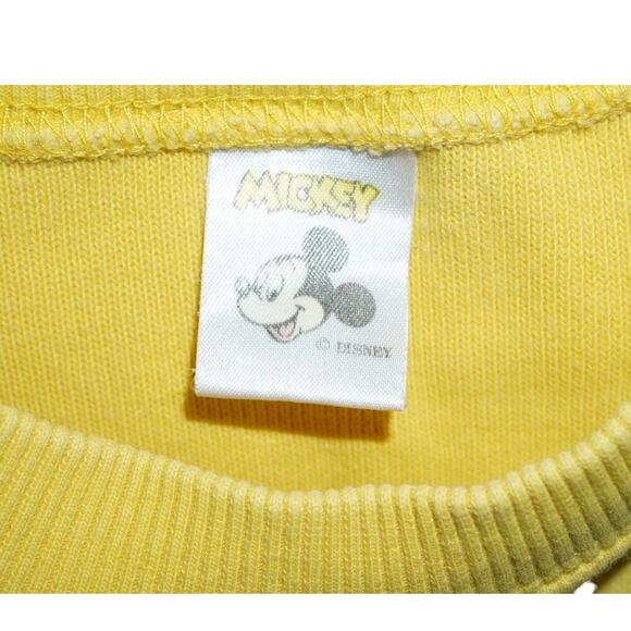 Vintage Mickey Mouse Sweatshirt Yellow Blue Graphic – Youth L / Women’s XS-S - Picture 2 of 8